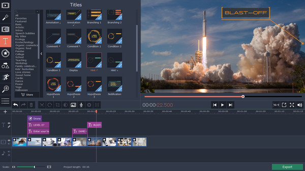 Movavi Video Editor 15 Plus Effects - Technology Set screenshot 3
