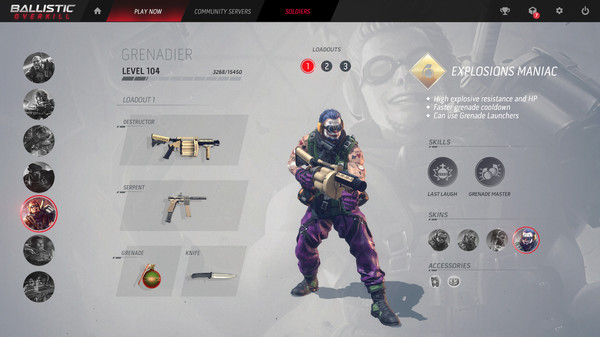 Ballistic Overkill - Grenadier: Mad Bomber