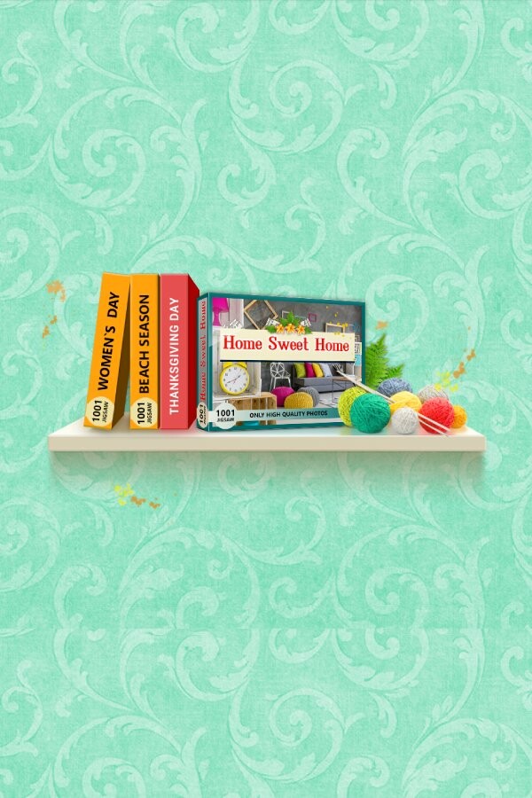 Capa de 1001 Jigsaw. Home Sweet Home