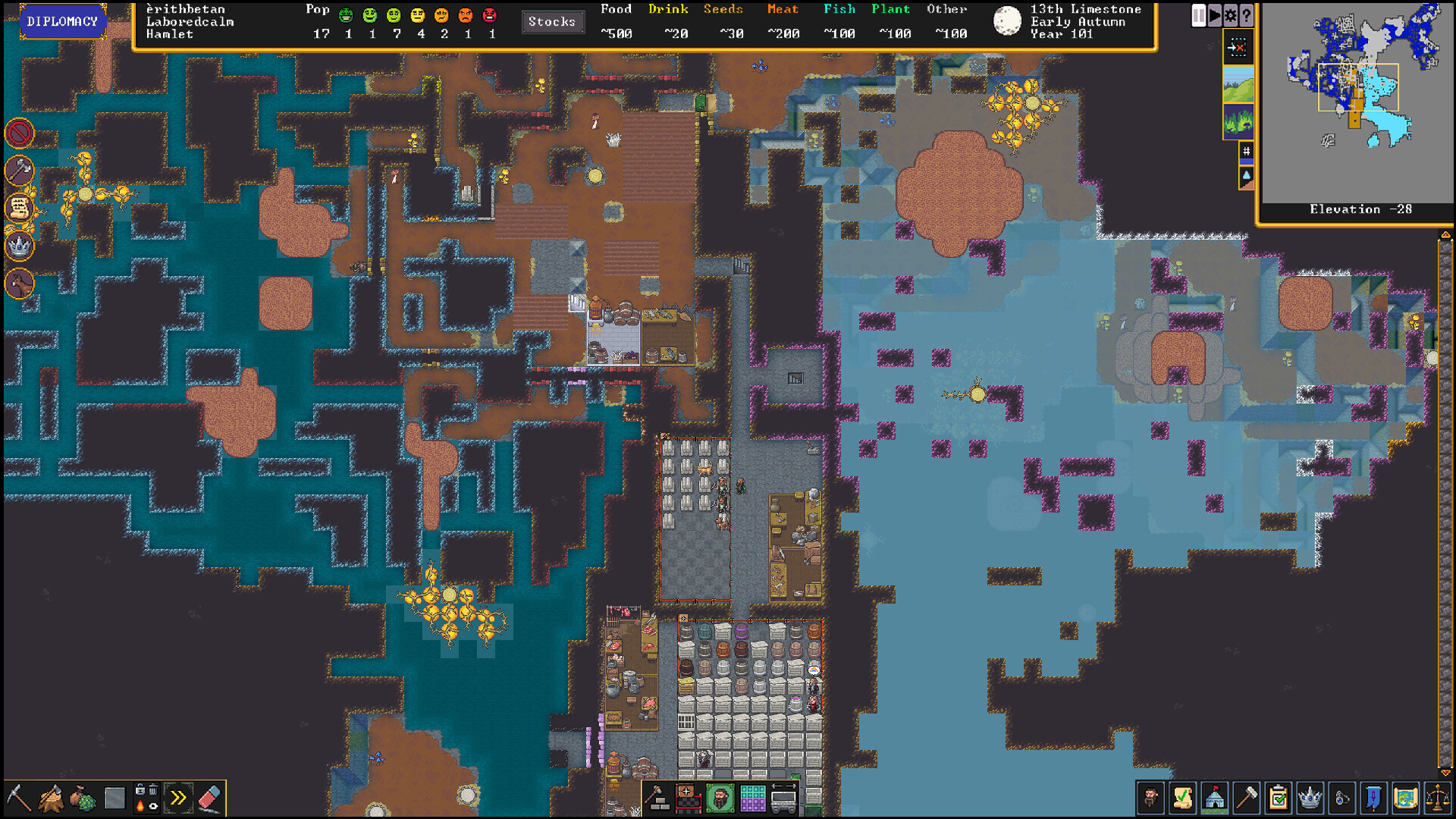 screenshot of Dwarf Fortress 10