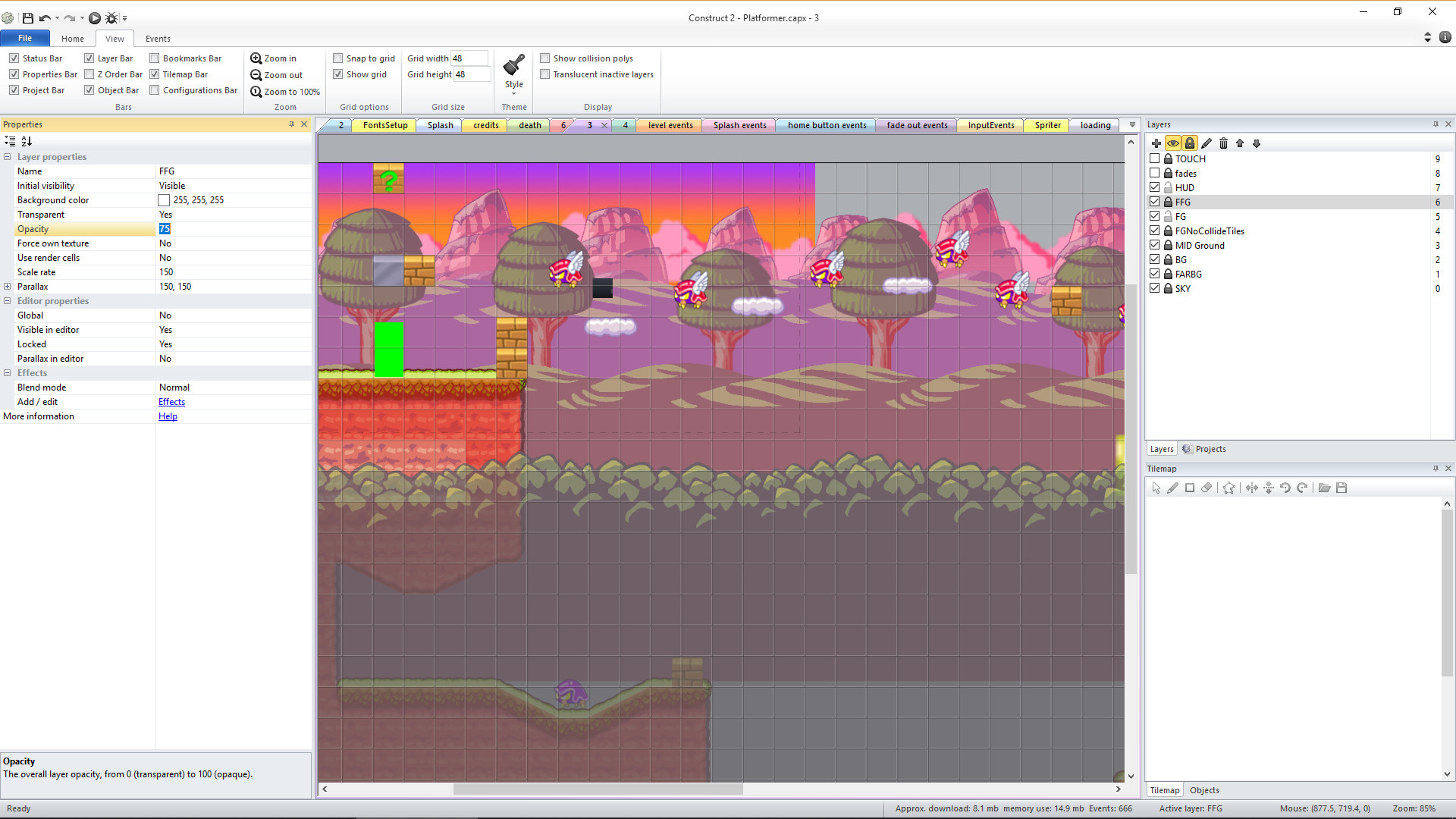 Basic Platformer Game Engine For Construct 2 and 3 Featured Screenshot #1