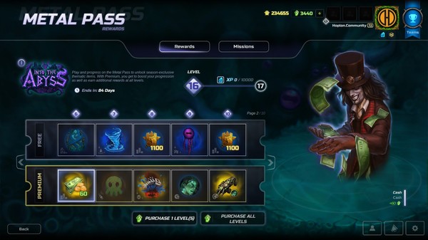 HMM Metal Pass Premium Season 2 + 1.300 Cash