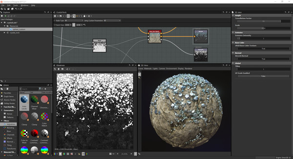 Screenshot z Substance Designer 2019