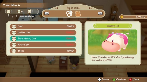 Screenshot z STORY OF SEASONS: Friends of Mineral Town