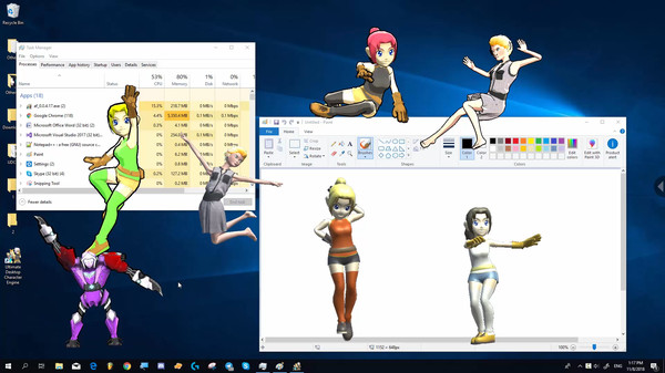 Screenshot z Ultimate Desktop Character Engine Screenshot z Ultimate Desktop Character Engine