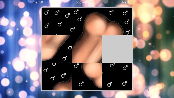 Screenshot z GACHIMUCHI M♂NLY PUZZLE