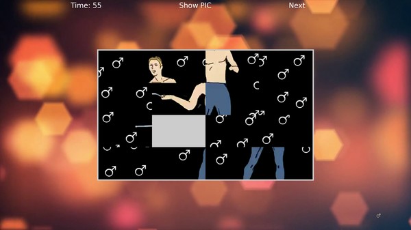 Screenshot z GACHIMUCHI M♂NLY PUZZLE