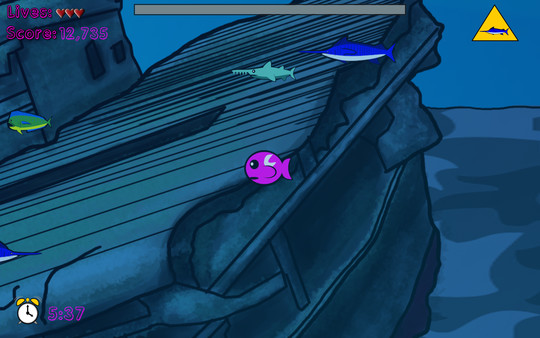 Screenshot z Noms the Fish