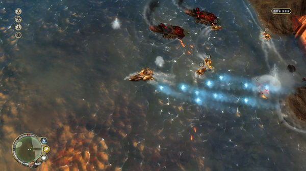 Screenshot z Naval Warfare