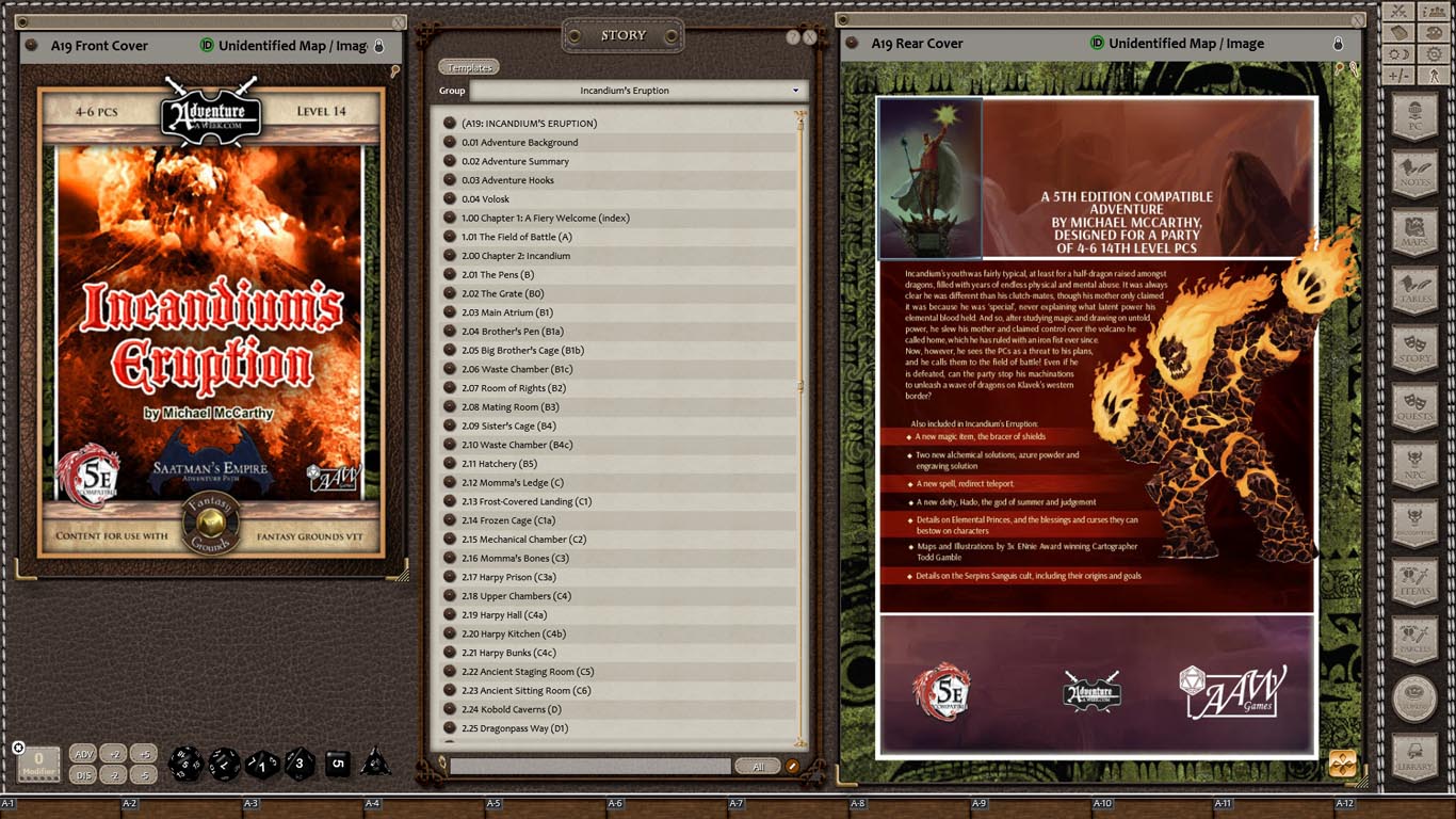 Fantasy Grounds - A19: Incandium's Eruption (5E) Featured Screenshot #1