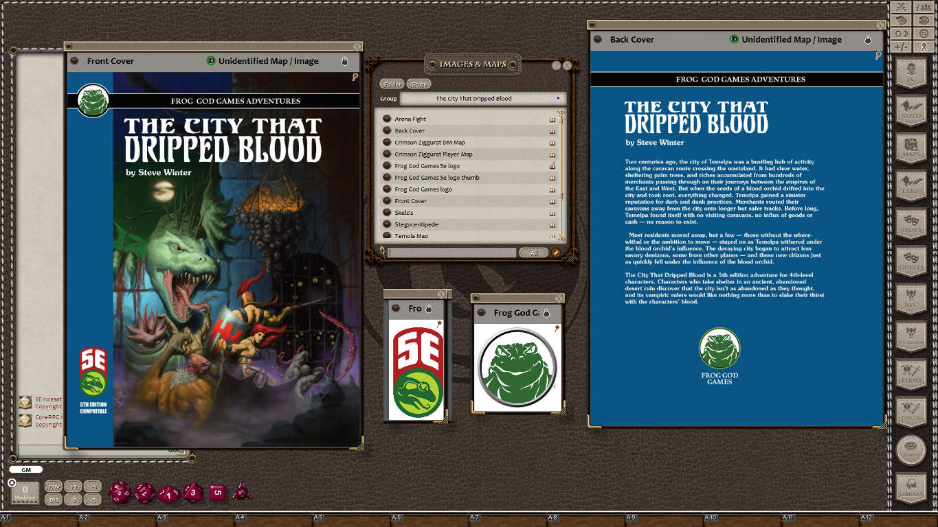 Fantasy Grounds - The City That Dripped Blood (5E) Featured Screenshot #1