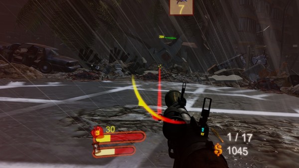 Screenshot z Sharknado VR: Eye of the Storm (Arcade Edition)