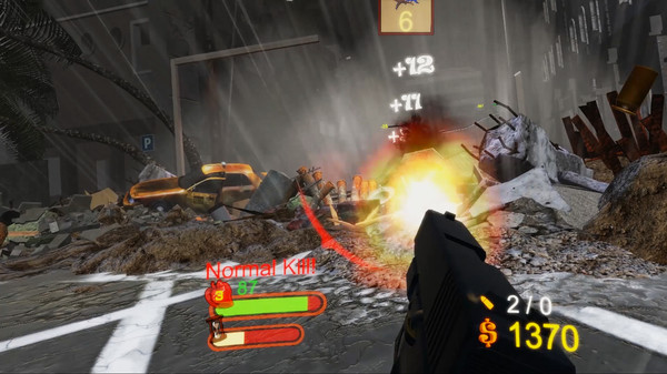 Screenshot z Sharknado VR: Eye of the Storm (Arcade Edition)