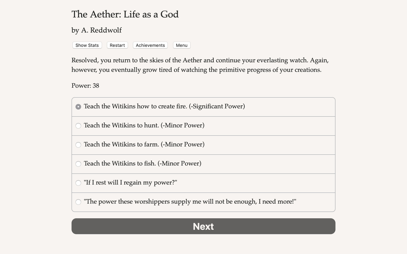 The Aether: Life as a God screenshot #3