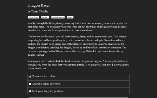 Screenshot z Dragon Racer