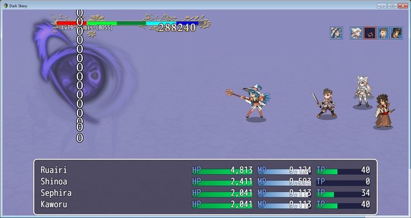 Screenshot z Dark Shiny