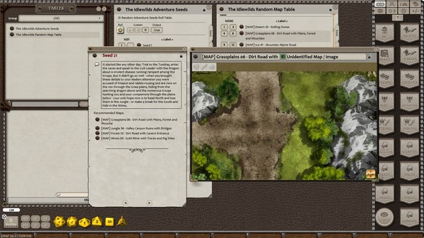 Fantasy Grounds - Meander's Map Pack: Idlewilds (Map Pack)