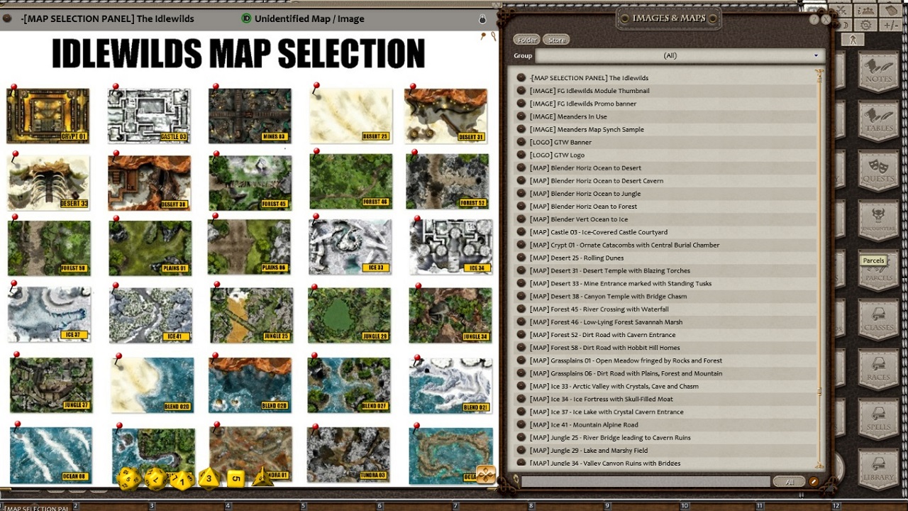 Fantasy Grounds - Meander's Map Pack: Idlewilds (Map Pack) screenshot 4