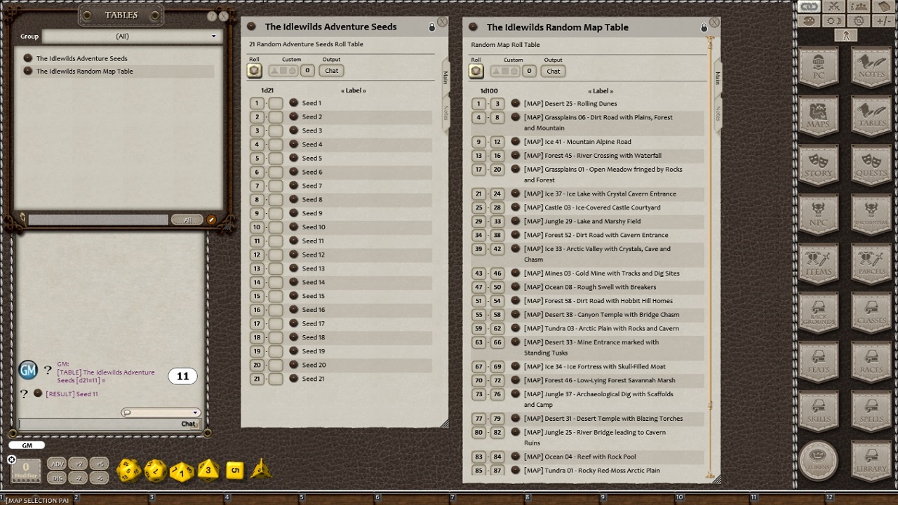 Fantasy Grounds - Meander's Map Pack: Idlewilds (Map Pack) screenshot 2