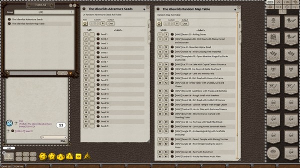 Fantasy Grounds - Meander's Map Pack: Idlewilds (Map Pack)