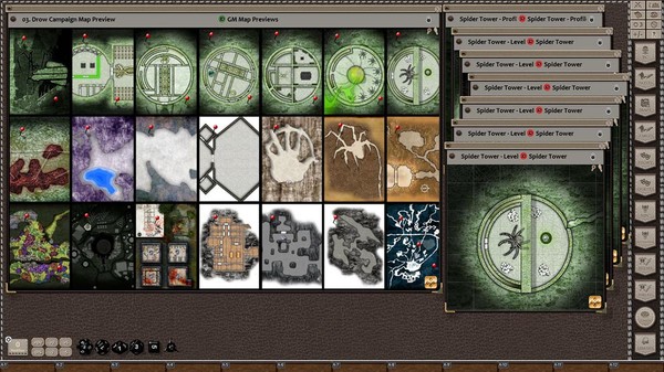 Fantasy Grounds - Rise of the Drow Map Pack (Map Pack)