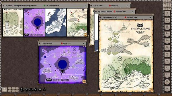Fantasy Grounds - Rise of the Drow Map Pack (Map Pack)