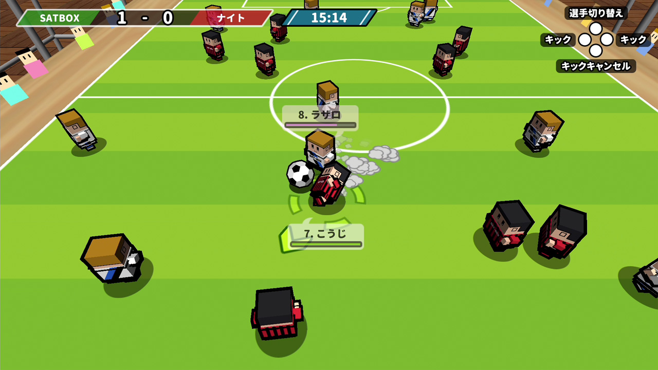 screenshot of 机でサッカー 1