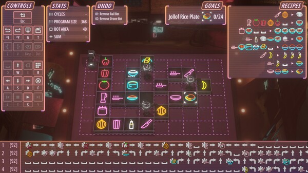 Neon Noodles - Cyberpunk Kitchen Automation-游戏截图