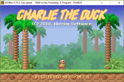 Charlie the Duck - Original version in DosBox screenshot 1