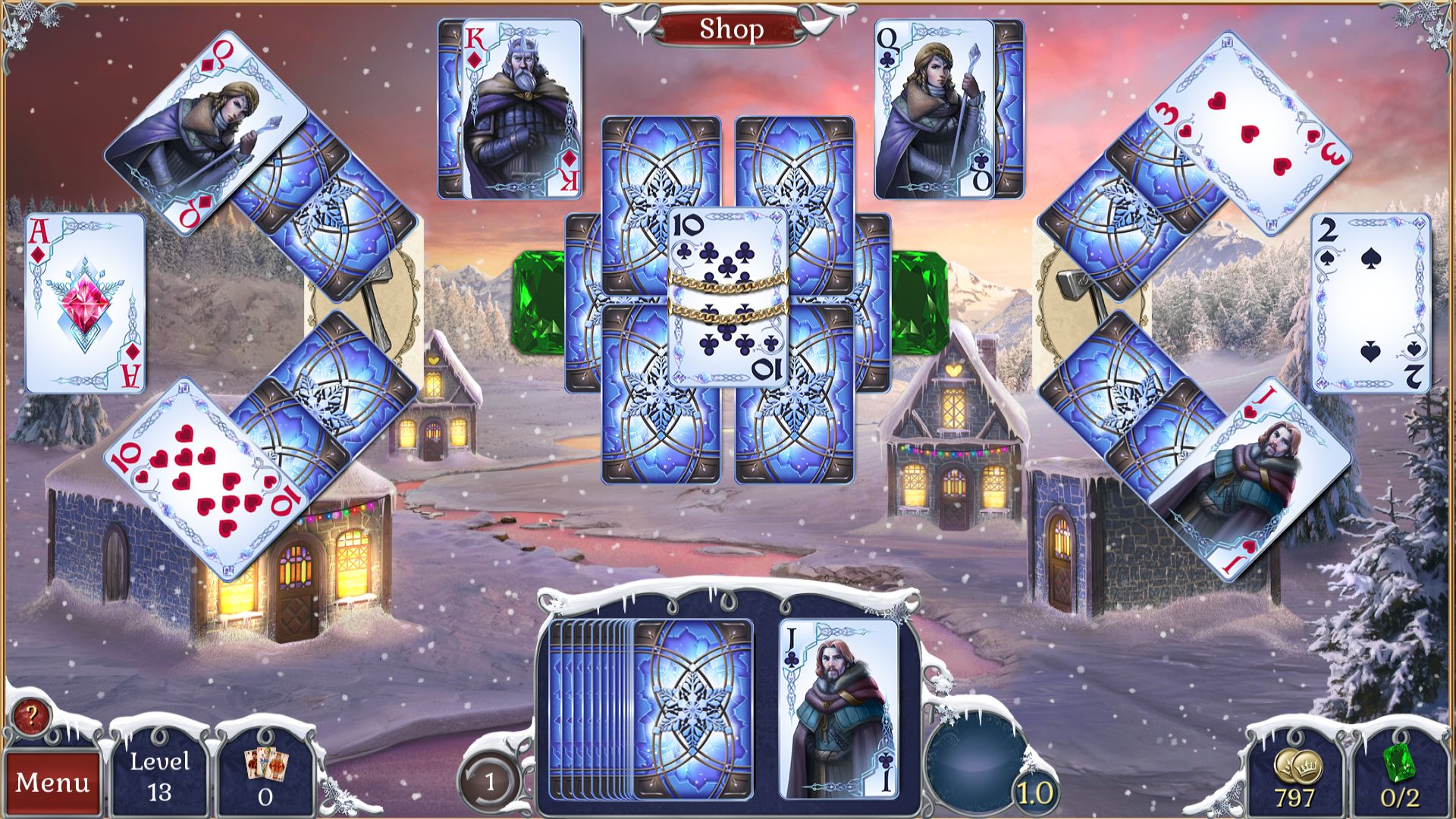 Jewel Match Solitaire Winterscapes
