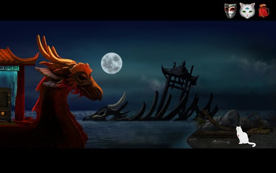 Screenshot z Cat and Ghostly Road