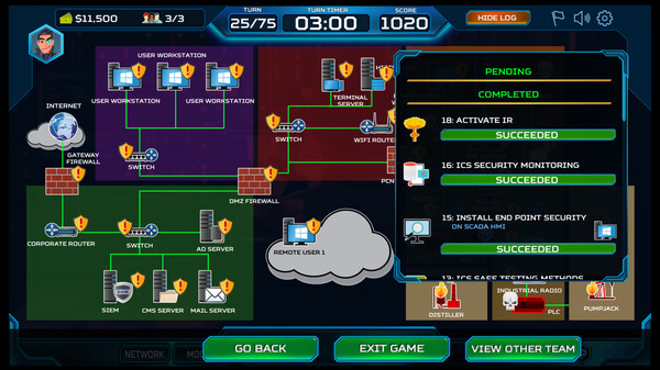 Screenshot z ThreatGEN: Red vs. Blue Screenshot z ThreatGEN: Red vs. Blue