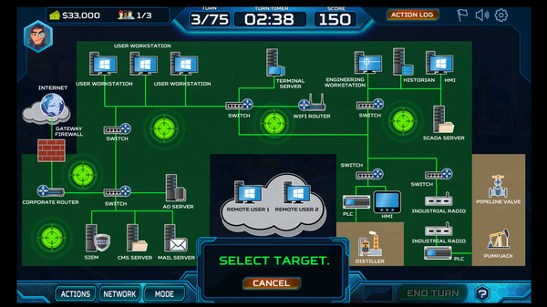 Screenshot z ThreatGEN: Red vs. Blue Screenshot z ThreatGEN: Red vs. Blue