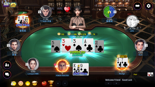 Poker Master - Texas Hold'em, Roulette, Blackjack, Baccarat, Omaha, Slots, Teen Patti