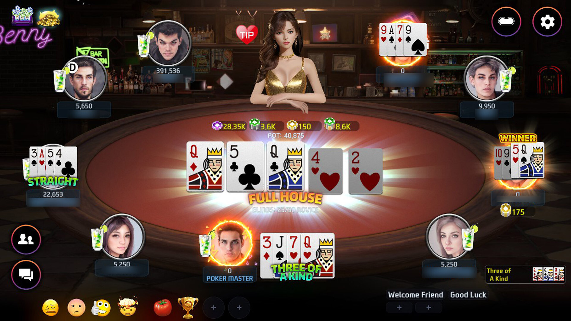 Poker Master - Texas Hold'em, Roulette, Blackjack, Baccarat, Omaha, Slots, Teen Patti screenshot #1