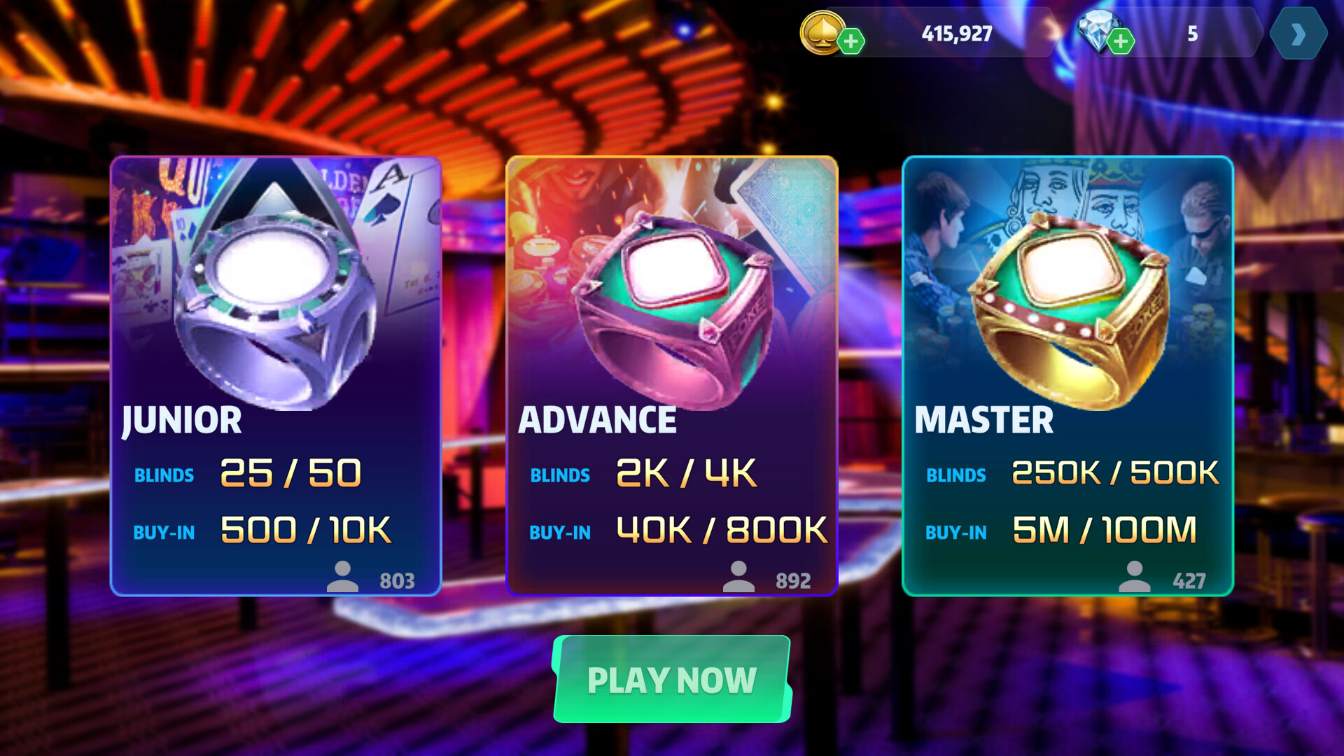 Poker Master - Texas Hold'em, Roulette, Blackjack, Baccarat, Omaha, Slots, Teen Patti screenshot #9