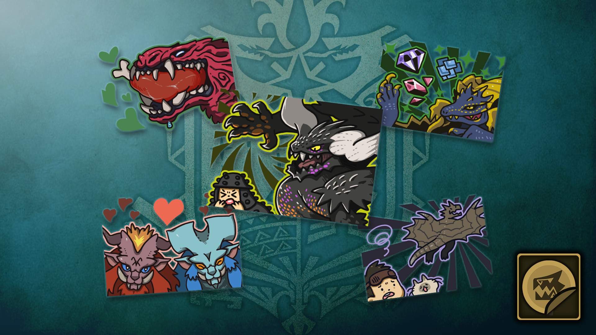 Monster Hunter: World - Sticker Set: Monsters of the New World Featured Screenshot #1