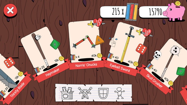 Screenshot z Knights of the Card Table