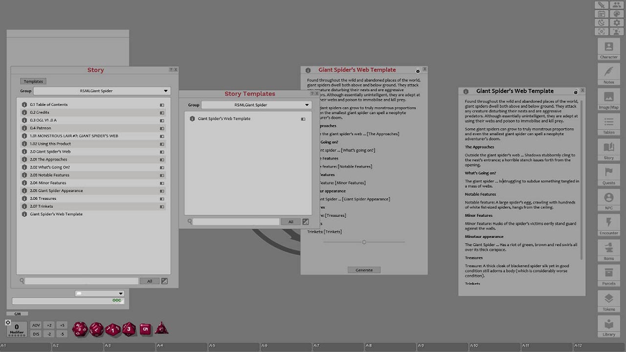 Fantasy Grounds - Monstrous Lair #7: Giant Spider's Web (Any Ruleset) screenshot 3