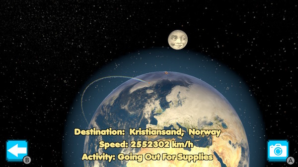 Screenshot z Santa Tracker