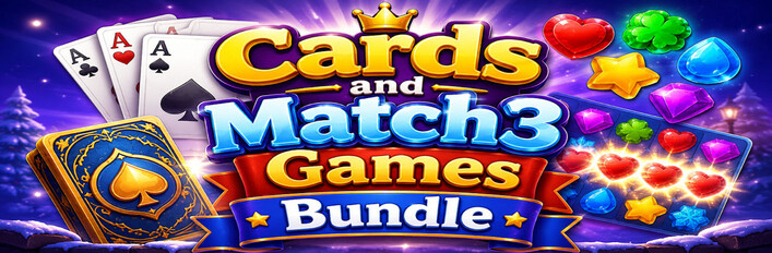 Cards and Match3 Games Bundle