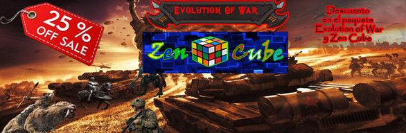 Evolution of War con el paquete de juegos Zen Cube