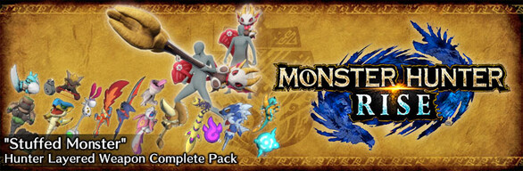 Monster Hunter Rise - Pacote de visual em camadas "Monstro de Pelúcia" para armas
