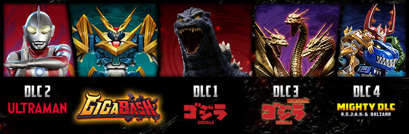 GigaBash + Godzilla DLC + Ultraman DLC