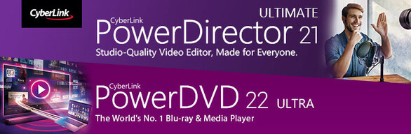 CyberLink PowerDirector 21 Ultimate + PowerDVD 22 Ultra