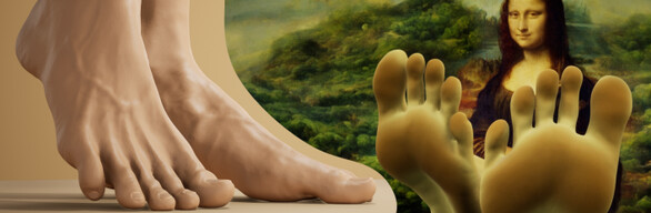 Coletor de pés - Referências de pose dos pés para desenho de anatomia