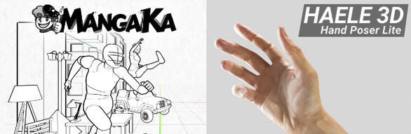 Drawing References: MangaKa & Hand Poser Lite