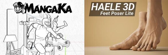Drawing References: MangaKa & Feet Poser Lite