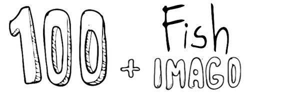 100 hidden cartoon fish + imago