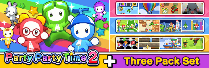 Party Party Time 2 + Three Pack Set